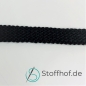 Preview: Baumwollkordel Flach 10mm Schwarz