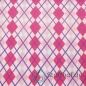 Preview: Interlock Jersey Argyle Rautenmuster Pink
