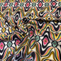 Preview: Baumwolljersey Retro Tapeten Muster