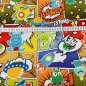 Preview: Baumwolljersey Comic Figuren