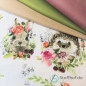 Preview: Baumwolle Waldtiere im Blumenkranz