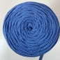 Preview: Baumwollkordel Flach 10mm Jeansblau