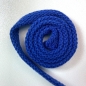 Preview: Baumwollkordel Flach 10mm Kornblumenblau