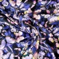 Preview: Baumwolljersey Schmetterlinge Lila mit Elasthan