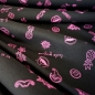 Preview: Sommersweat Pop Art Symbole Pink / Schwarz