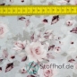 Preview: Baumwolljersey Weiße Rosen/ Grau