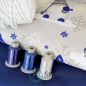 Preview: Baumwolle Weihnachtsgnome Saphirblau Weihnachten