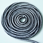 Preview: Baumwollkordel 5mm Schwarz-Weiß Mix