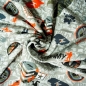 Preview: French Terry Sommersweat Armee /Grau