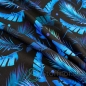 Preview: Baumwolljersey Blaue Federn
