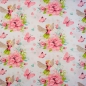 Preview: Baumwolle Waldfeen und Rosa Blumen