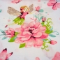 Preview: Baumwolle Waldfeen und Rosa Blumen