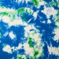 Preview: French Terry TIE DYE Lagune Blau-Grün