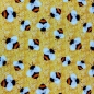 Preview: Baumwolljersey Fleißige Bienen / Honig Gelb