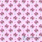 Preview: Premium Baumwolle Blumenstrauß Romantisch Rosa