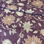 Preview: Voile Premium Baumwolle Blumen Mauve