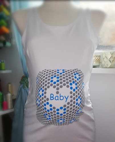 FREEBIE Plotterdatei Babybauch 3D
