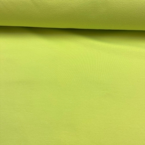 French Terry Sommersweat Uni Limettengrün
