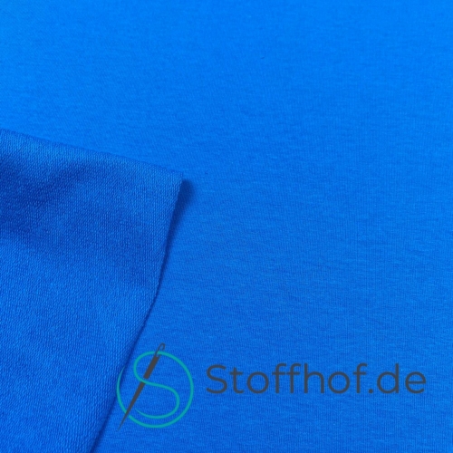 French Terry Sommersweat Uni Blau