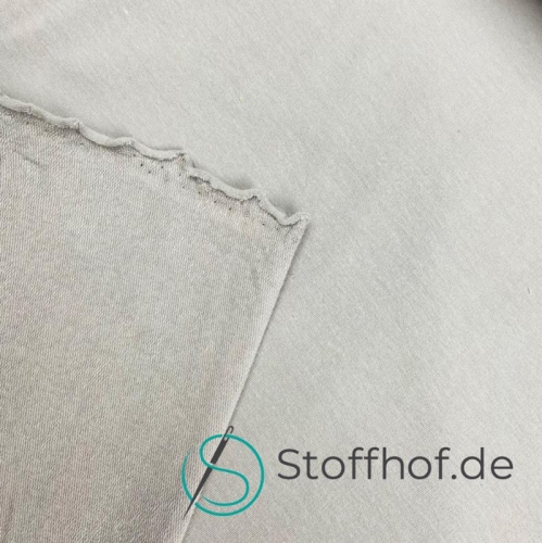 French Terry Sommersweat Uni Grau