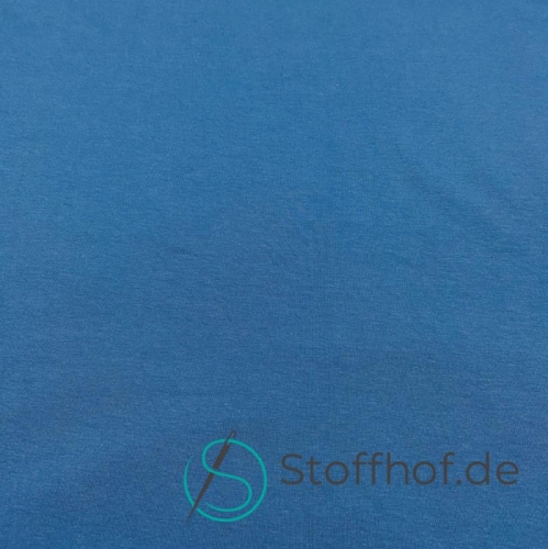 French Terry Sommersweat Uni Oxford Blau