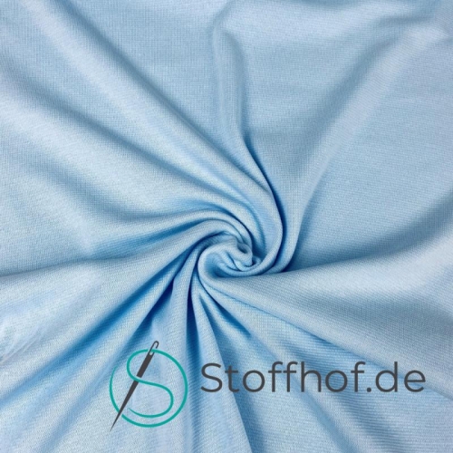 Bündchenstoff Gerippt Himmelblau