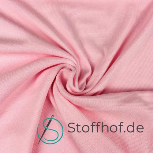 Bündchenstoff Gerippt Hellrosa