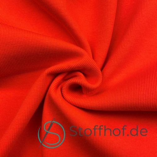 Bündchenstoff Gerippt Orange