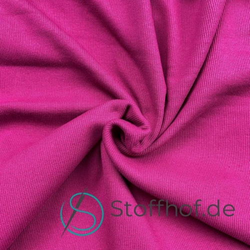 Bündchenstoff Gerippt Fuchsia