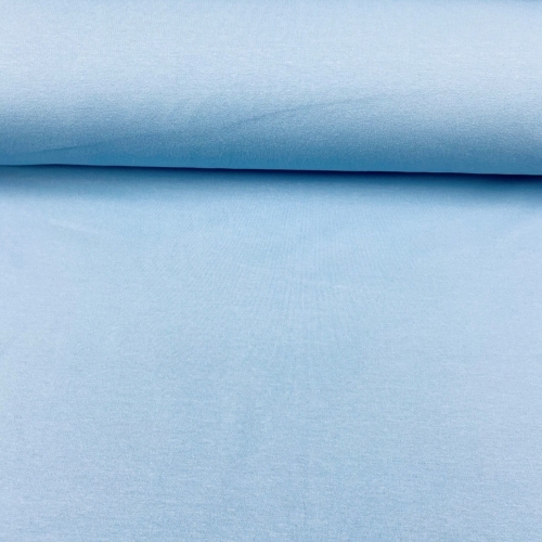 French Terry Sommersweat Uni Himmelblau