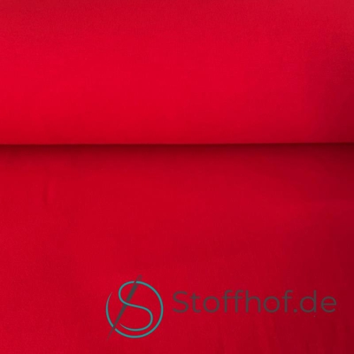 French Terry Sommersweat Uni Rot