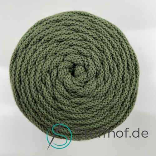 Baumwollkordel 5mm Khaki Grün