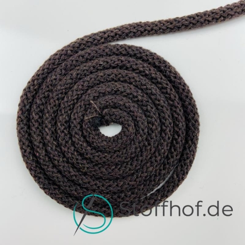 Baumwollkordel 5mm Schokobraun
