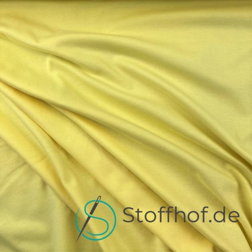 Single Jersey Schlauchware Hellgelb