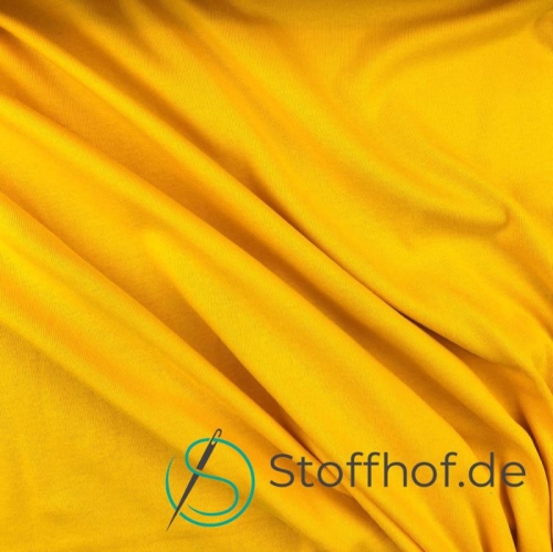Baumwolljersey Schlauchware Sonnenblumen-Gelb
