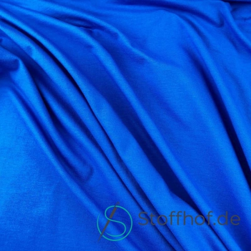 Single Jersey mit Elasthan Schlauchware Blau
