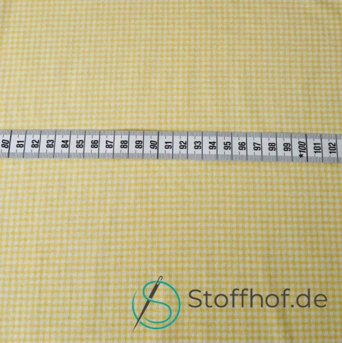 Interlock Jersey Gelb Kariert