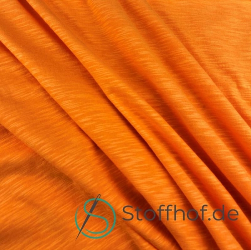Single Jersey Schlauchware Meliert Orange