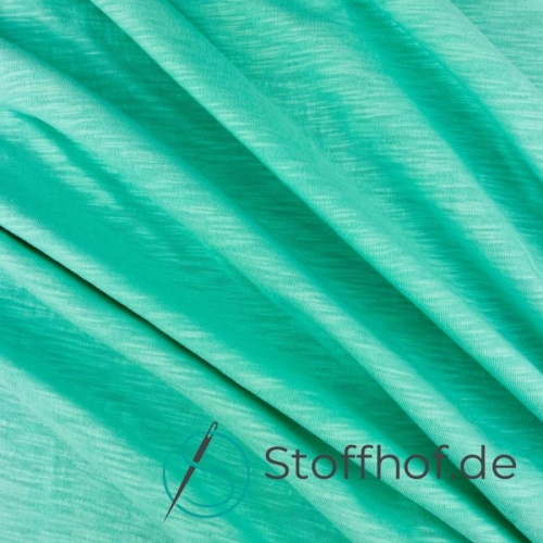 Single Jersey Schlauchware Meliert Mint
