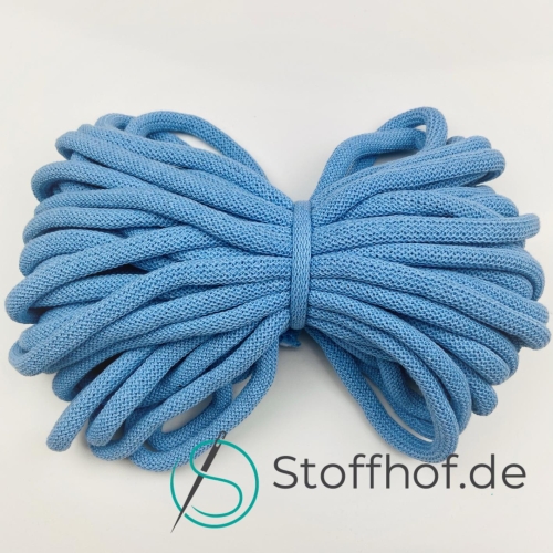 Baumwollkordel 9mm Himmelblau