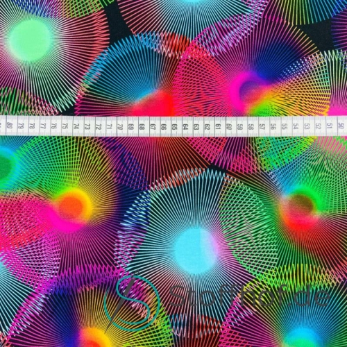 French Terry Sommersweat Neon Zahnräder