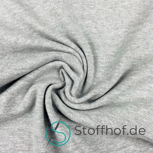 Bündchenstoff Gerippt Graumeliert