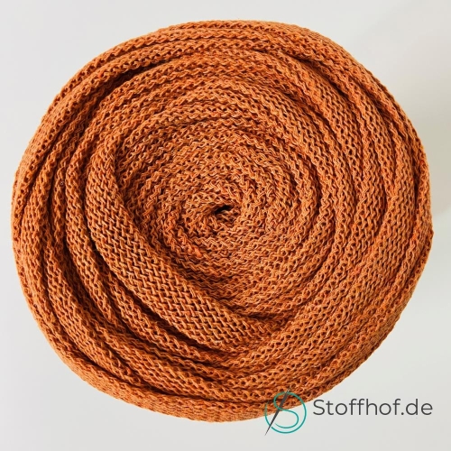 Baumwollkordel Flach 10mm Kürbis