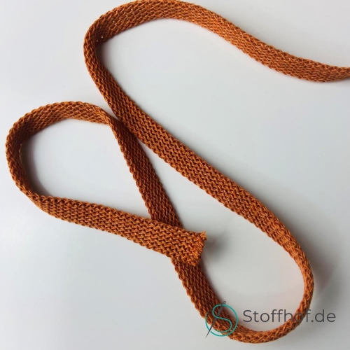 Baumwollkordel Flach 10mm Kürbis