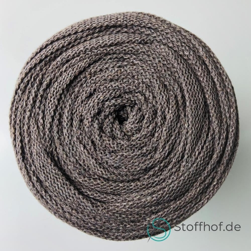 Baumwollkordel Flach 10mm Mocca