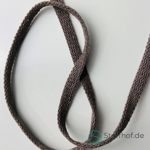 Baumwollkordel Flach 10mm Mocca