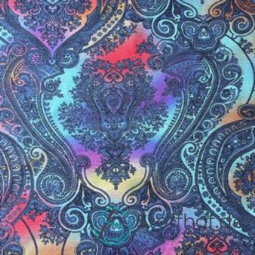 Baumwolljersey Bunte Ornamente