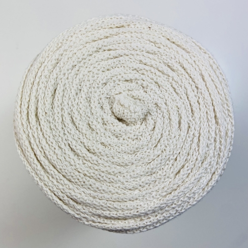 Baumwollkordel Flach 10mm Natur