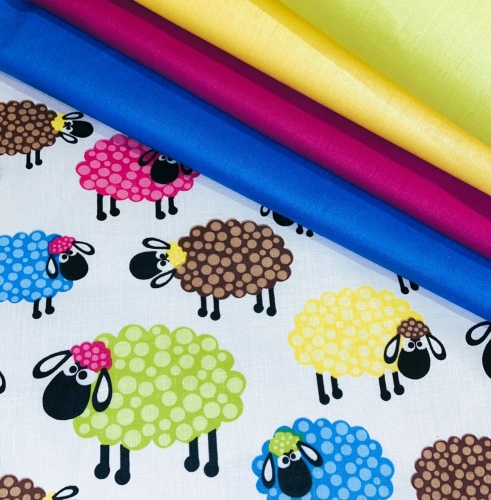 Baumwolle Bunte Schäfchen