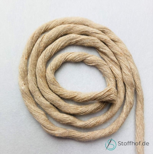 Makramee Garn Verzwirnt 5mm Beige